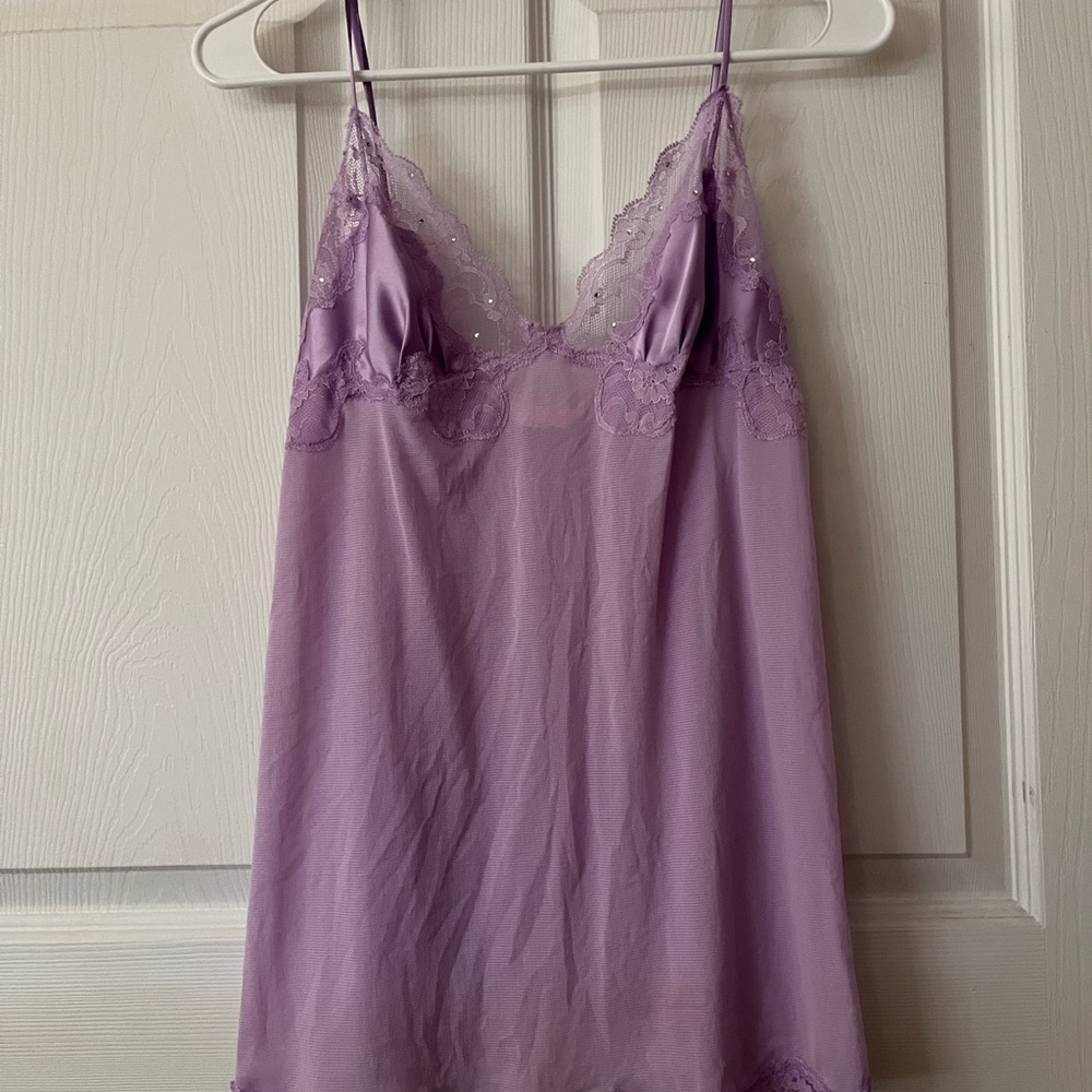lilac vintage victoria’s secret lingerie top